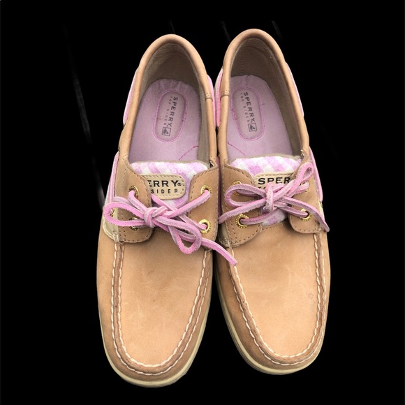 Sperry Top-Siders Pink and Tan like new!! - Picture 3 of 7